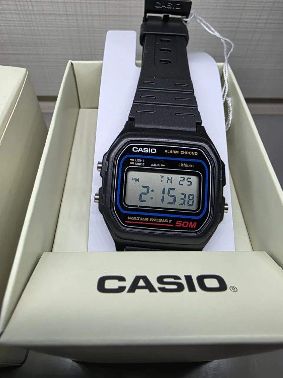 Relógio Masculino Preto W591VQ - Casio - Foto 2