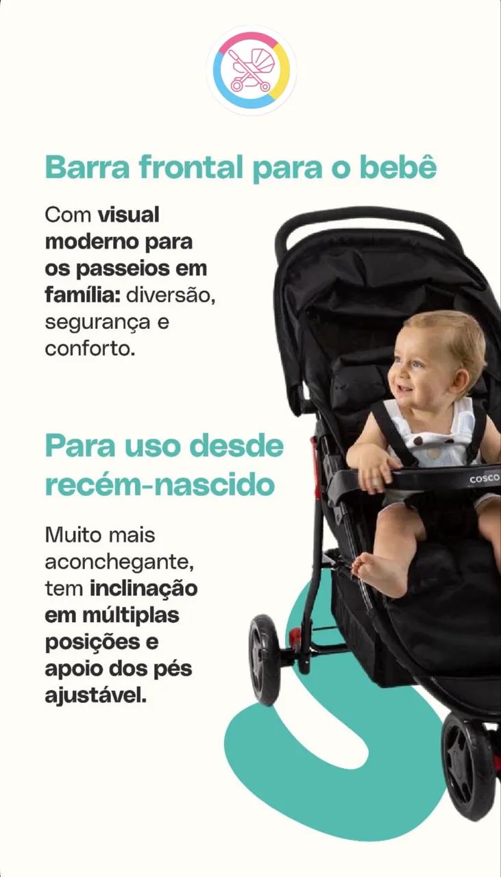 Carrinho de bebê COSCO  - Foto 3