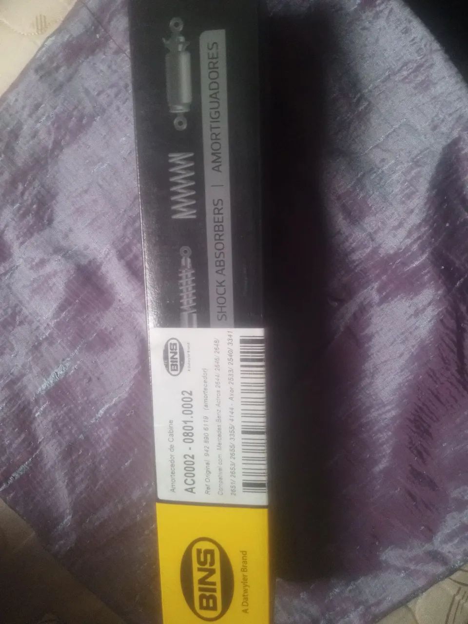 Amortecedor pneumático traseiro c/bolsa  Axor /Actros/Atego  marca BINS - Foto 2