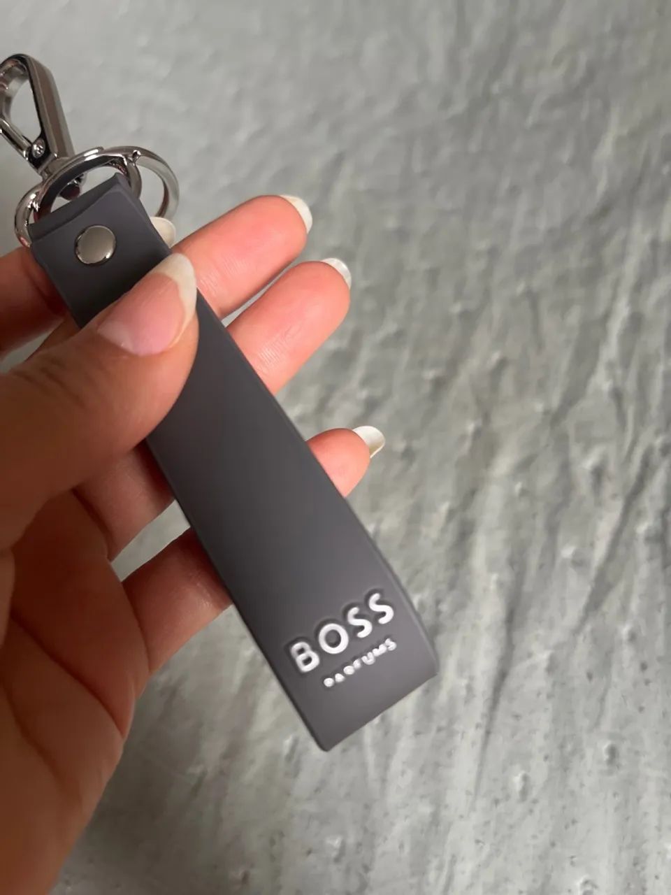 Chaveiro Hugo boss grafite  - Foto 4