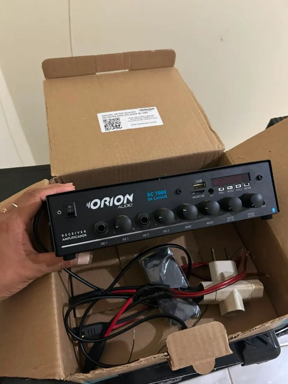 Caixa de som e amplificador - Foto 3