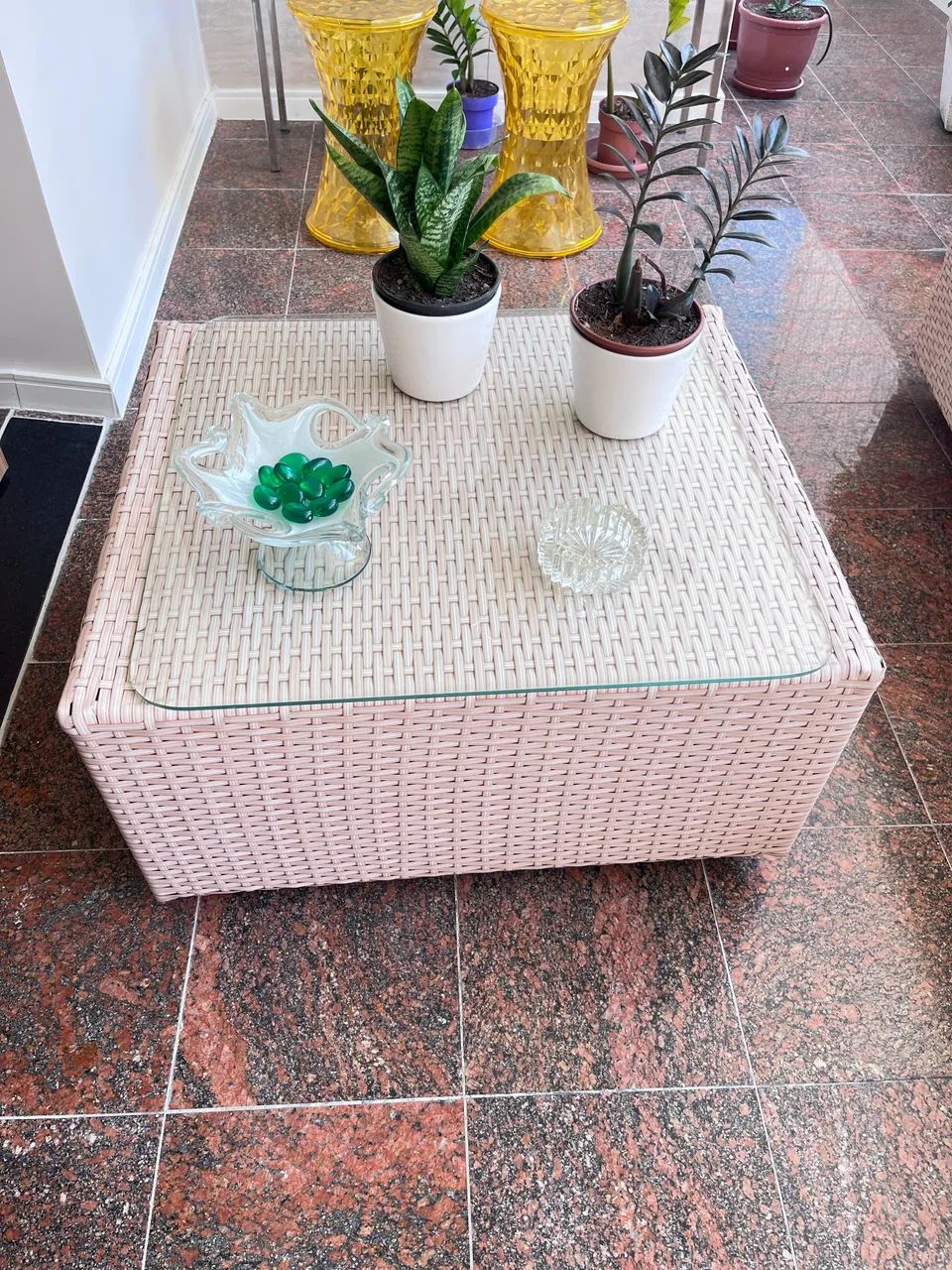 Sofá, poltronas e mesa  de vime sintético  - Foto 4