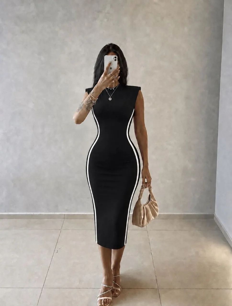 Vestido Midi Ribanna Algodão Premium  - Foto 3