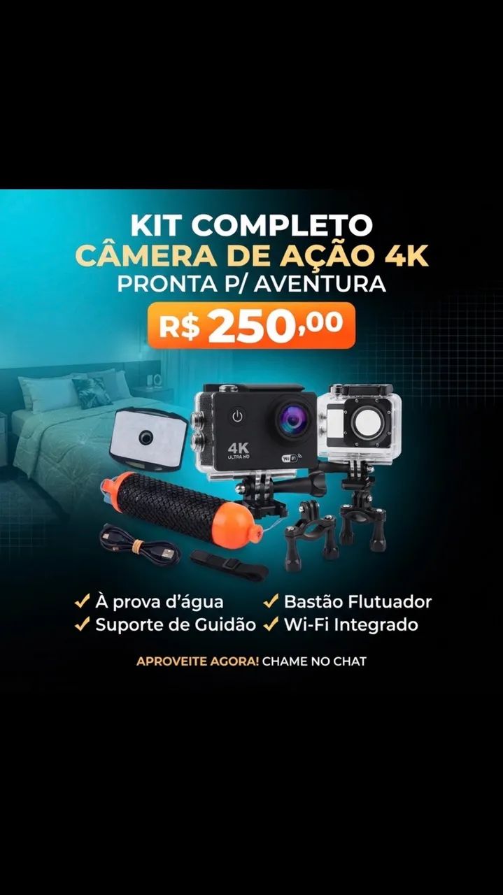 Câmera estilo go pro
