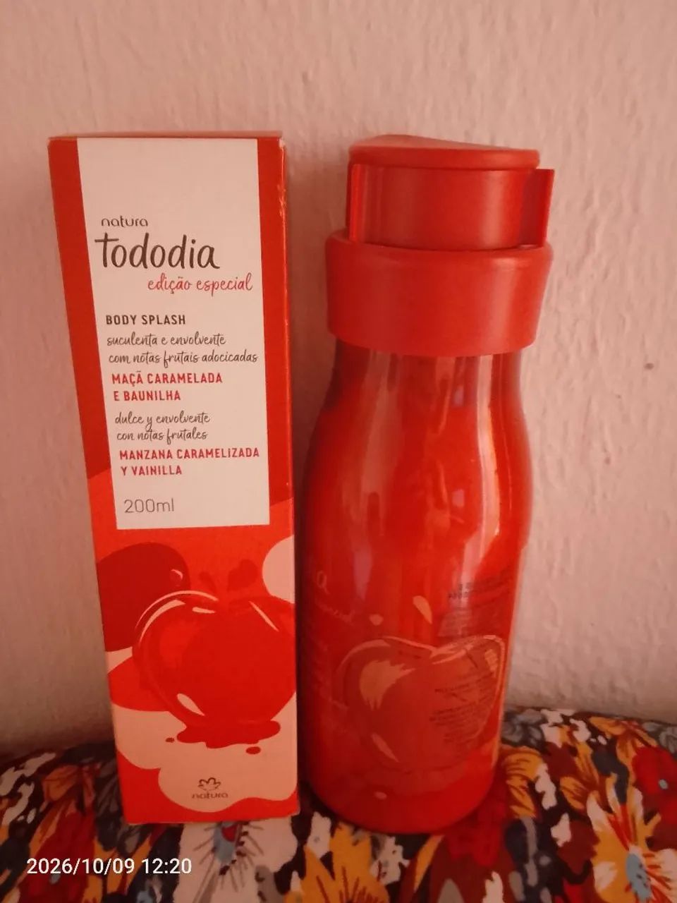 creme de pele e body splash