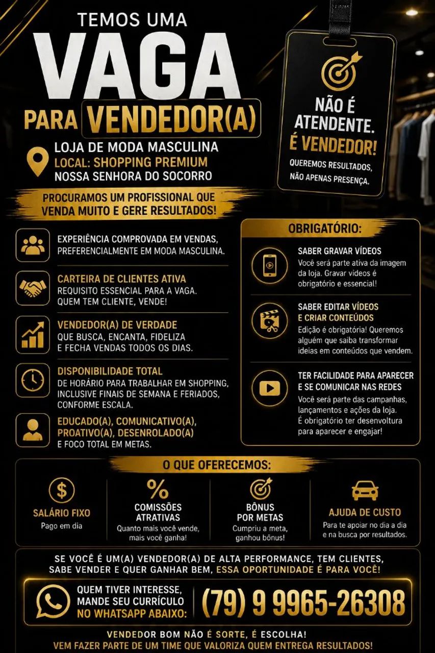 Vaga de emprego 
