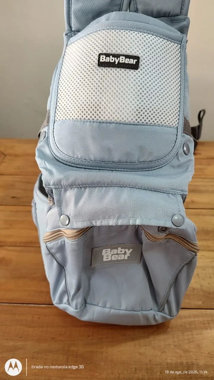 Bolsa Canguru Ergonômico Bebê Mãe Premium - Foto 3