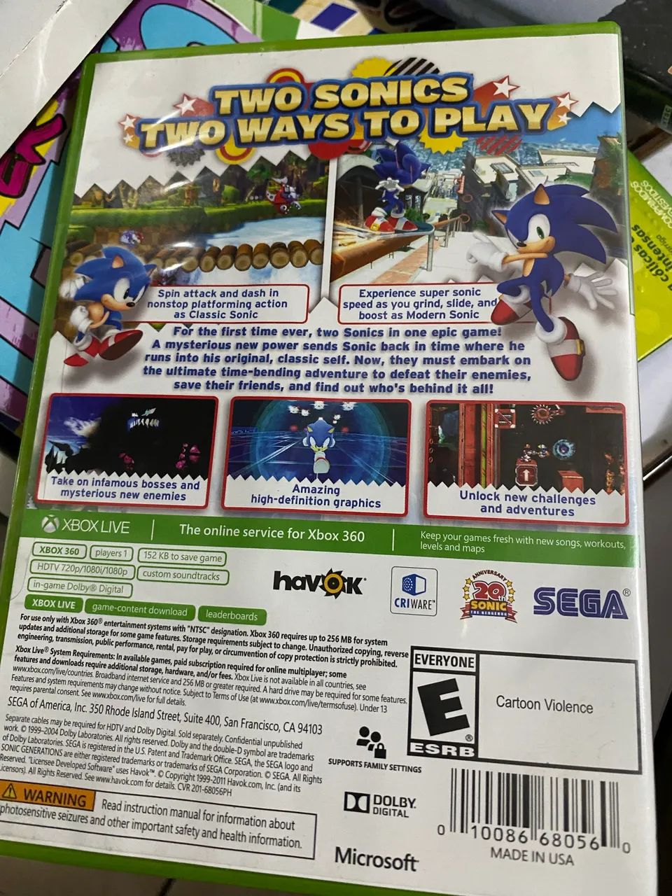 Jogo Sonic Generations Xbox 360 - Foto 2
