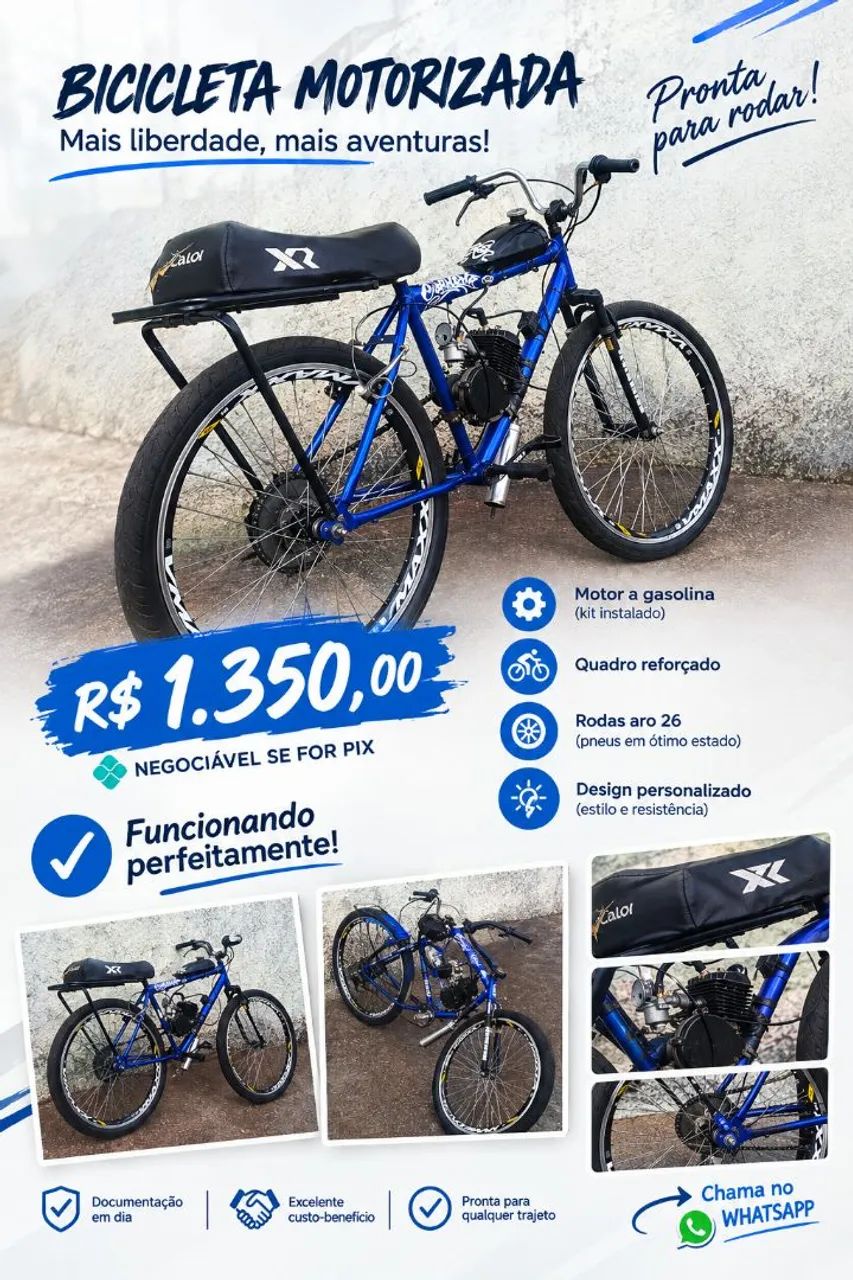Bicicleta motorizada  - Foto 3