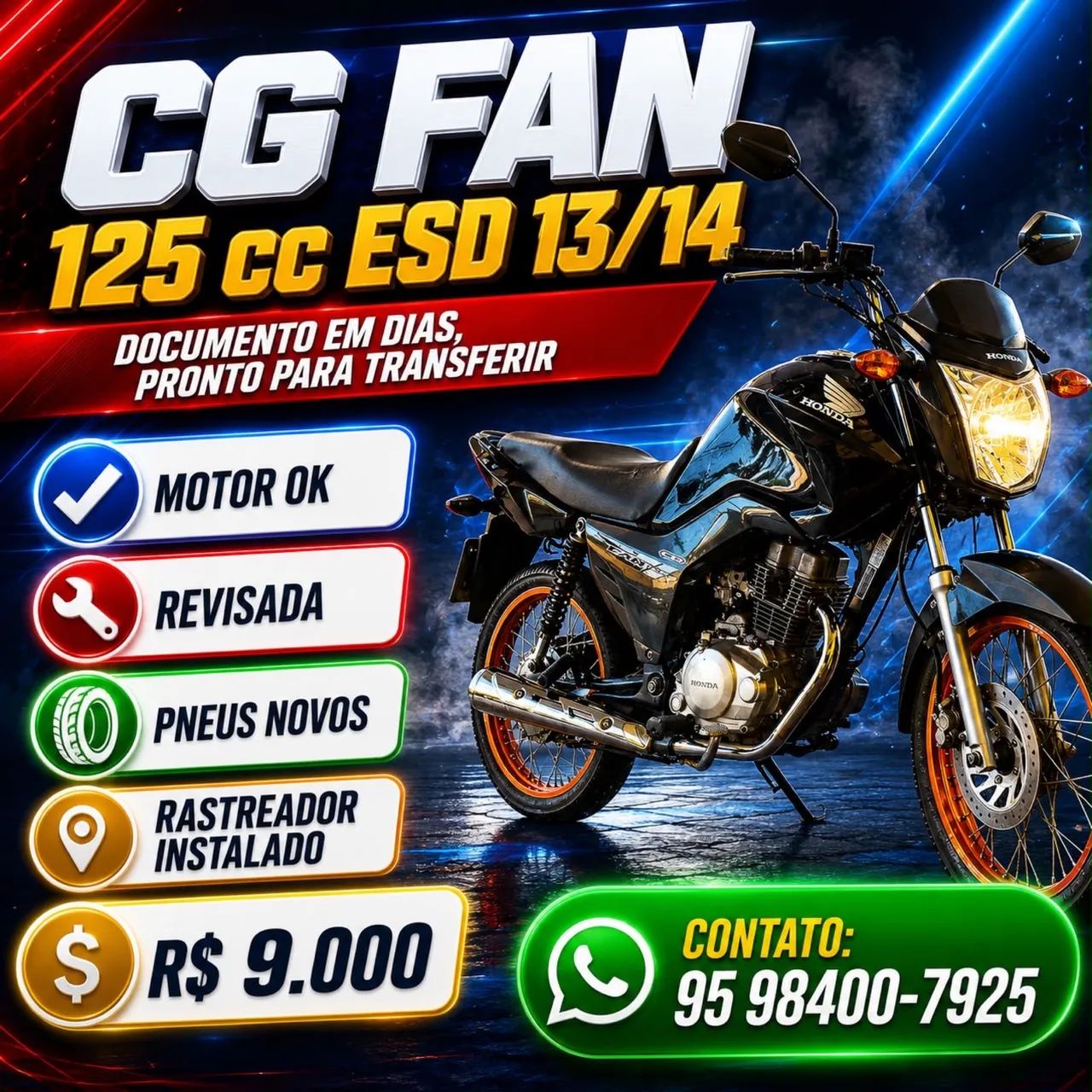 Moto Cg Fan 125 ESD 