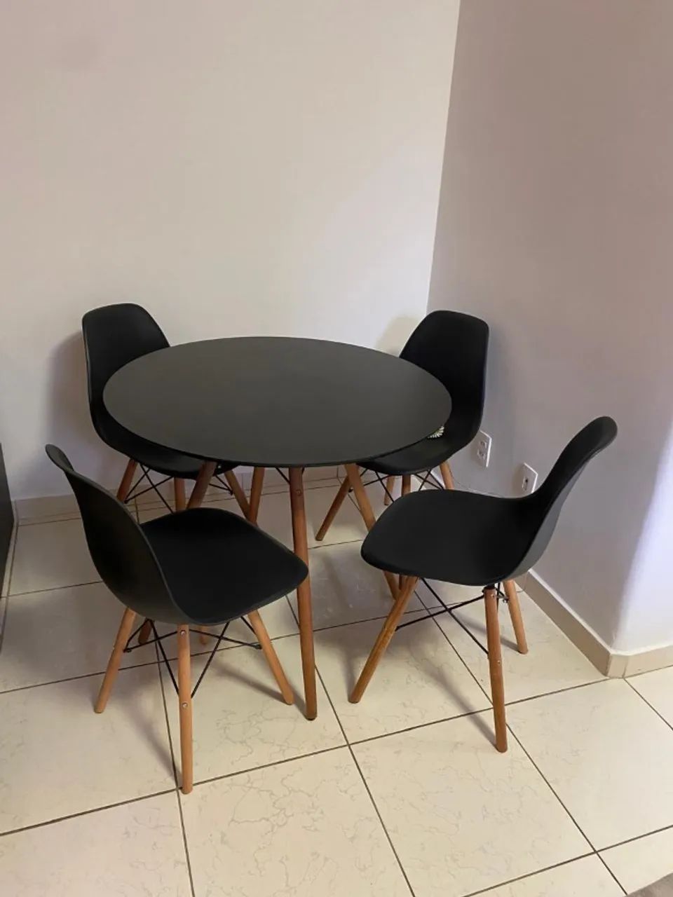 CONJUNTO DE JANTAR SLIM PRETO E LINDO - Foto 2