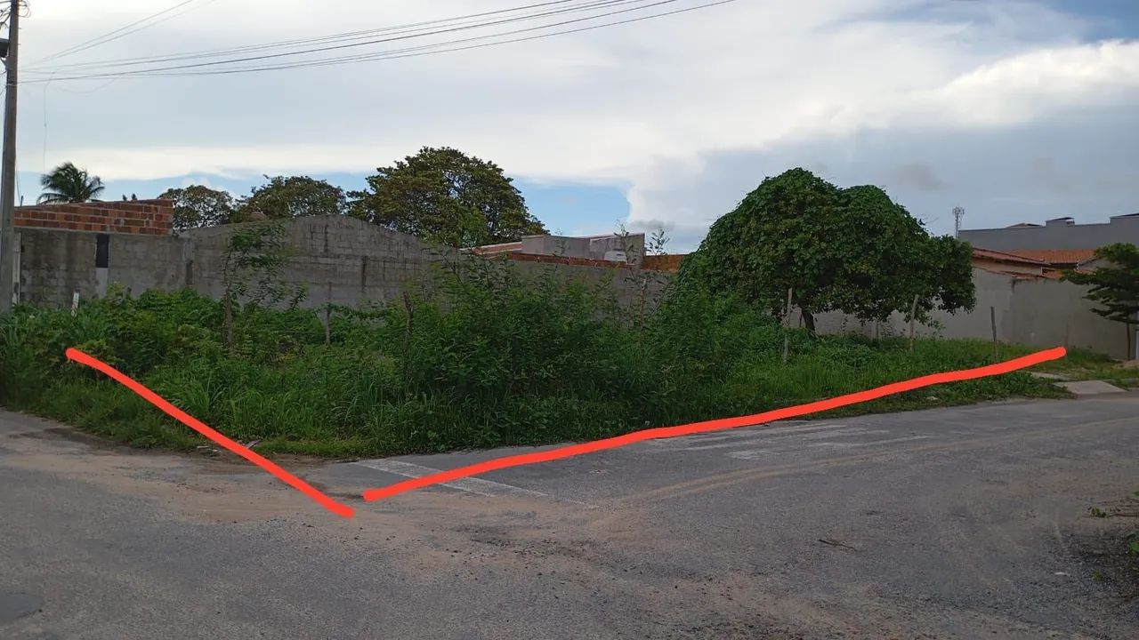 Terreno de esquina a venda 