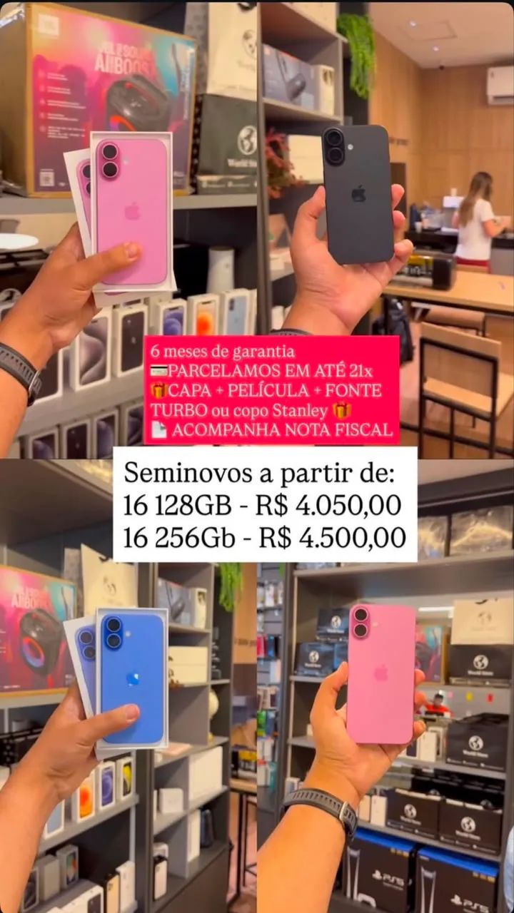 Seminovos com 06 meses de garantia World Store! ?