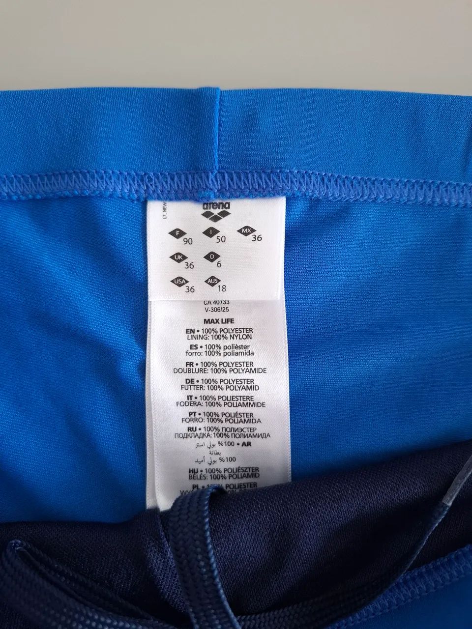 Sunga Short Maxlife Solid Arena Azul 36 (M) Nunca Usada - Foto 4