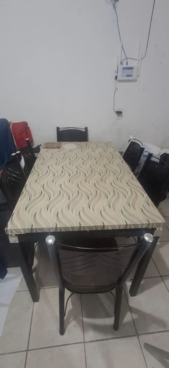 Mesa de Jantar com 6 Cadeira - Ótimo Estado - Foto 3