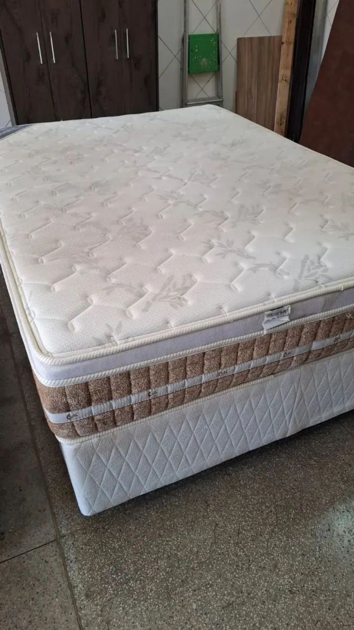 Cama box casal castor molas ensacandas bambú  - Foto 3