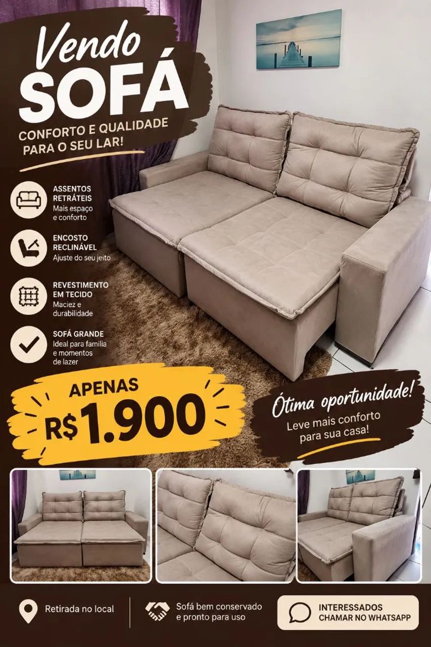 Sofá cama. 2.20mt 