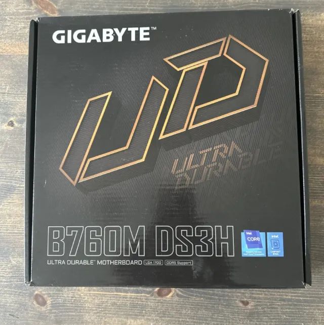 Placa mãe gigabyte b760m DS3H ddr5 semi nova - Foto 3