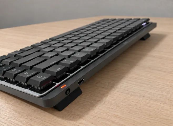Teclado Logitech MX Mechanical Mini - com caixa e nota fiscal - Foto 2