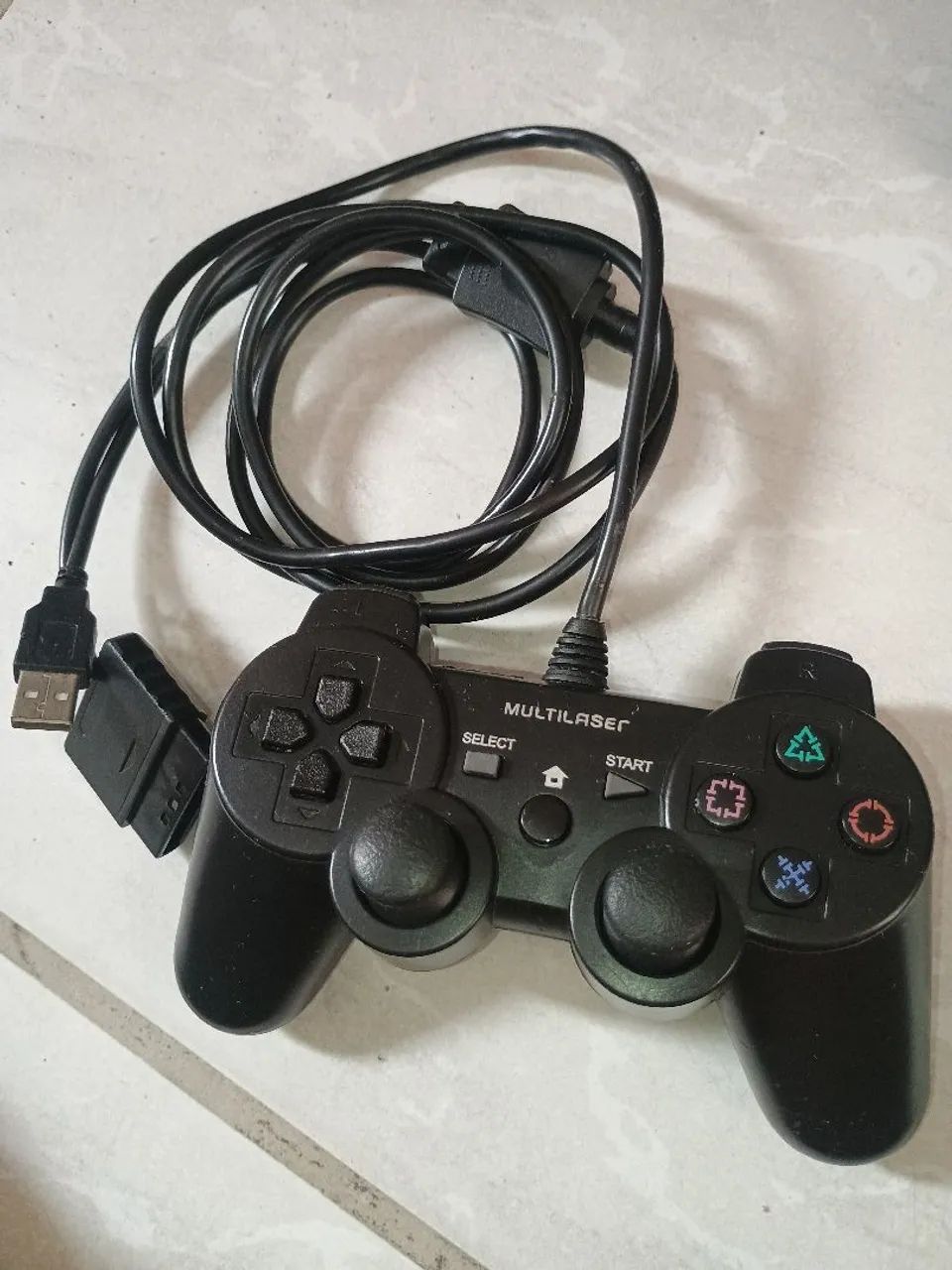 kit 2 controles ps2 e 2 memory cards - Foto 2