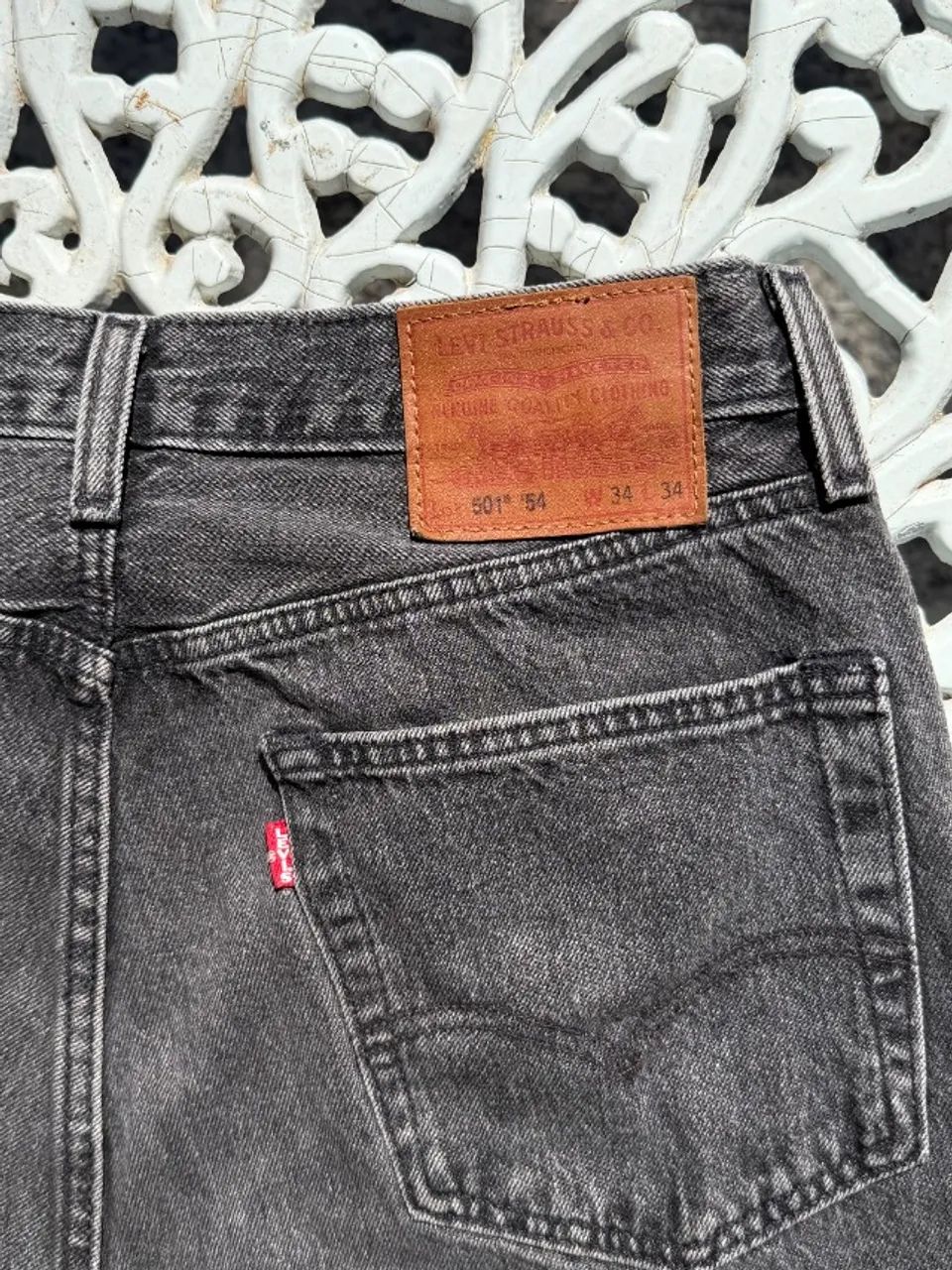 Calça Jeans Levi's 501 54' Reta 44 - Stoned - Foto 4