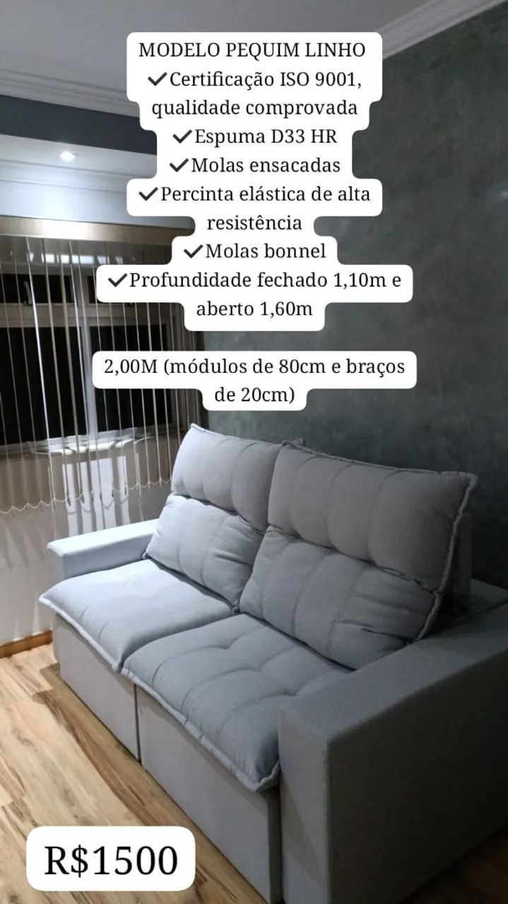 Vendo sofá de linho  - Foto 3