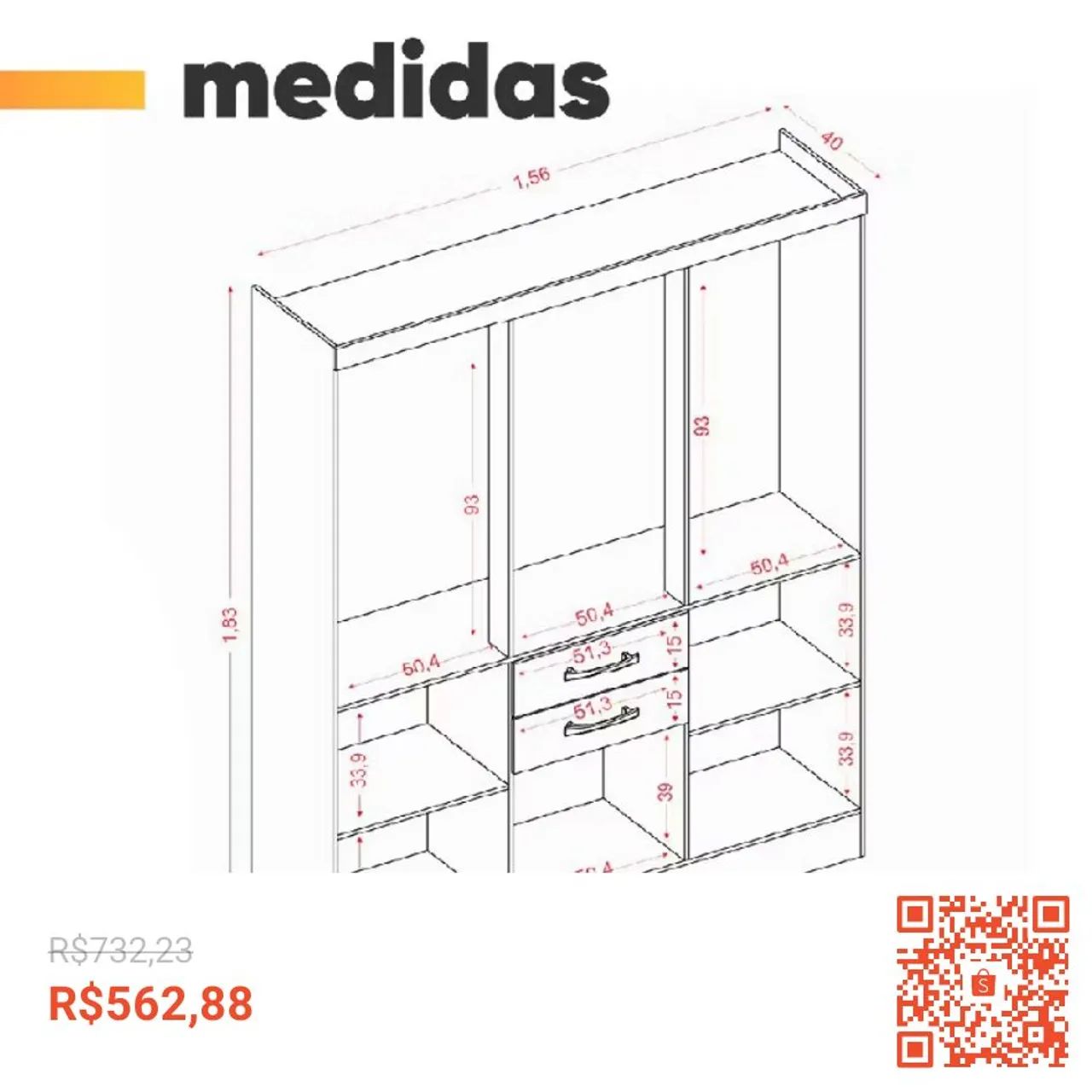 Guarda roupa casal 7 portas - Foto 2