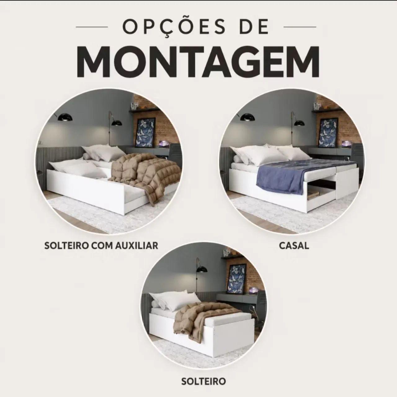 Cama Matrix Solteiro Bicama 3 em 1 - Foto 4