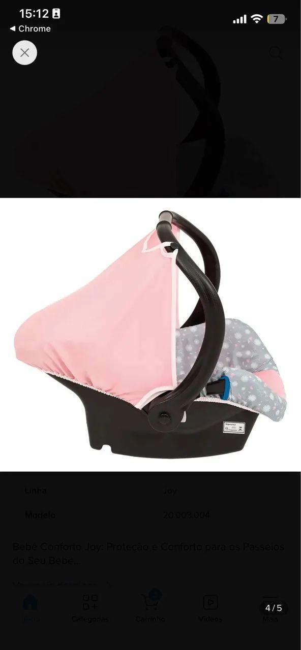 Bebe conforto semi novo