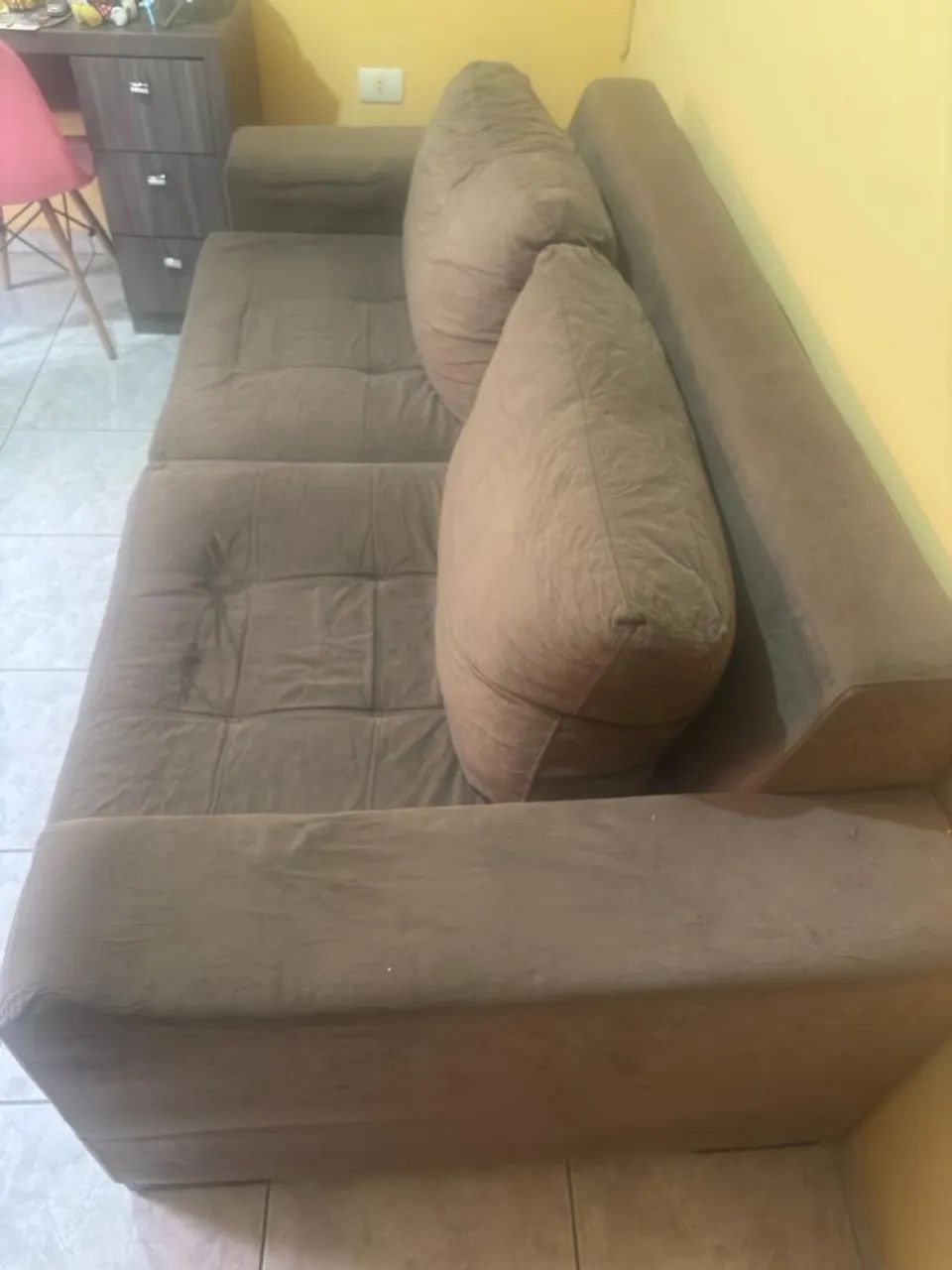 Sofá chaise 2 lugares bem espaçoso  - Foto 2