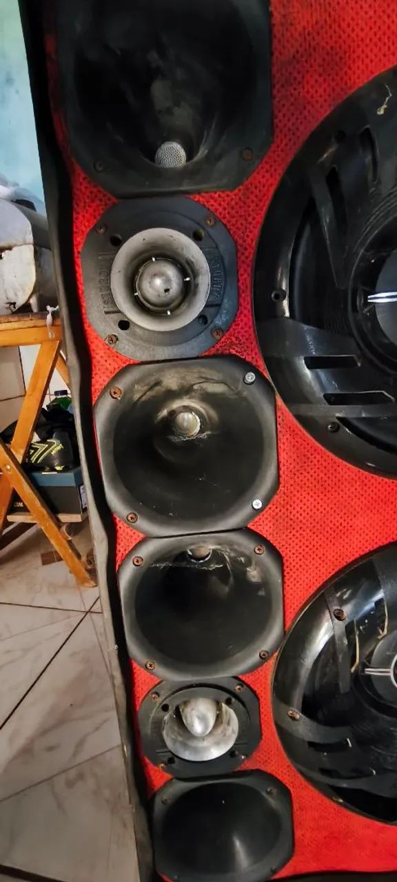 Caixa de Som Automotiva Completa - Funcionando - Foto 3
