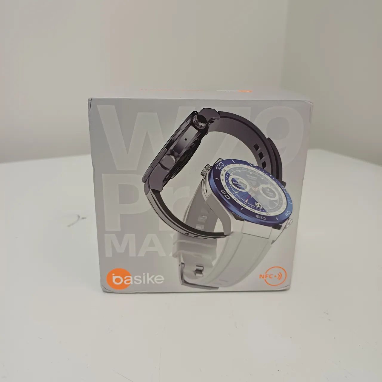 (Relógio) basike; Smartwatch; W79 Pro MAX; Prata & Azul. 