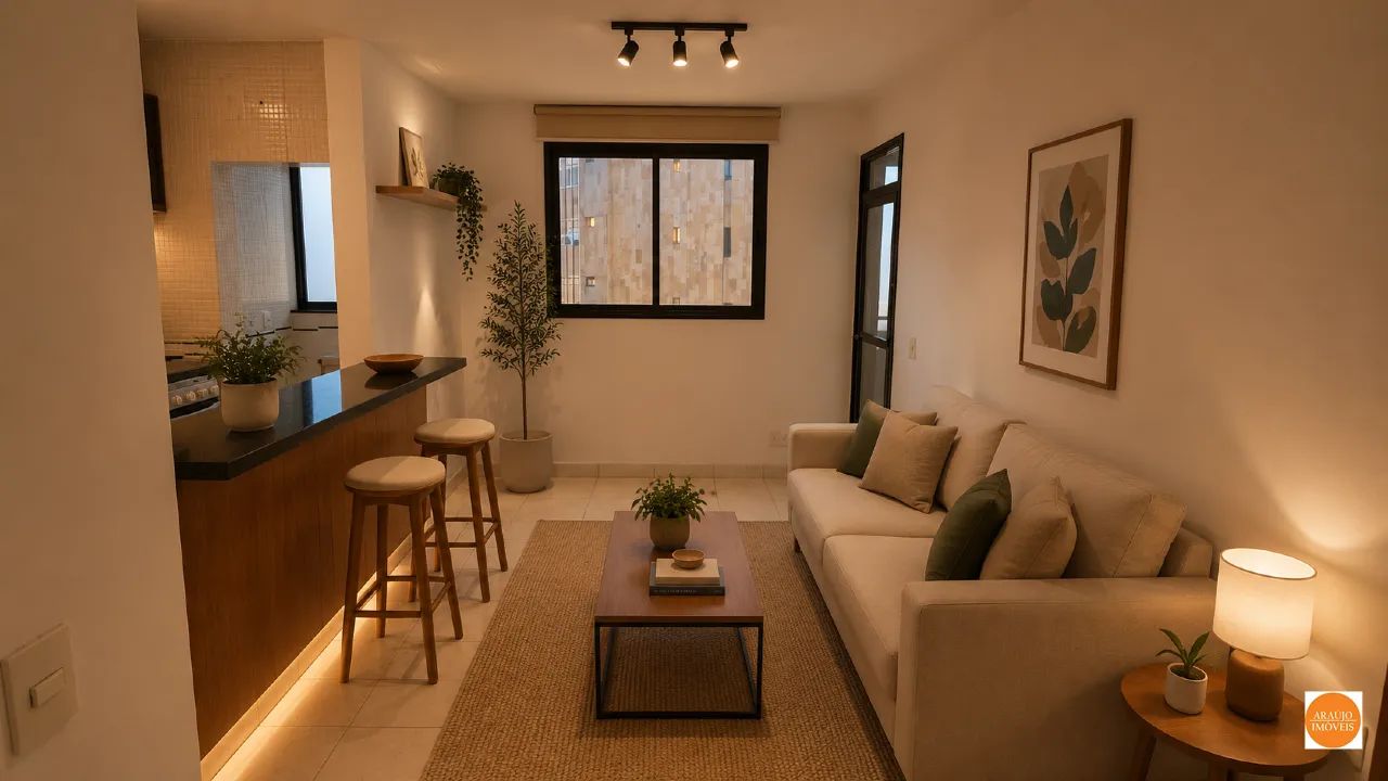 APARTAMENTO DE 01 QUARTO COM VAGA DE GARAGEM PARA ALUGAR