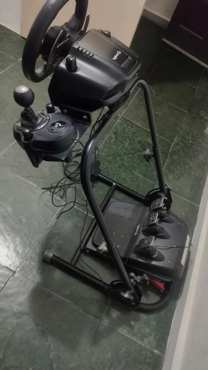 Logitech g29 completo com volante,cambio manual , pedais e cockpit - Foto 4