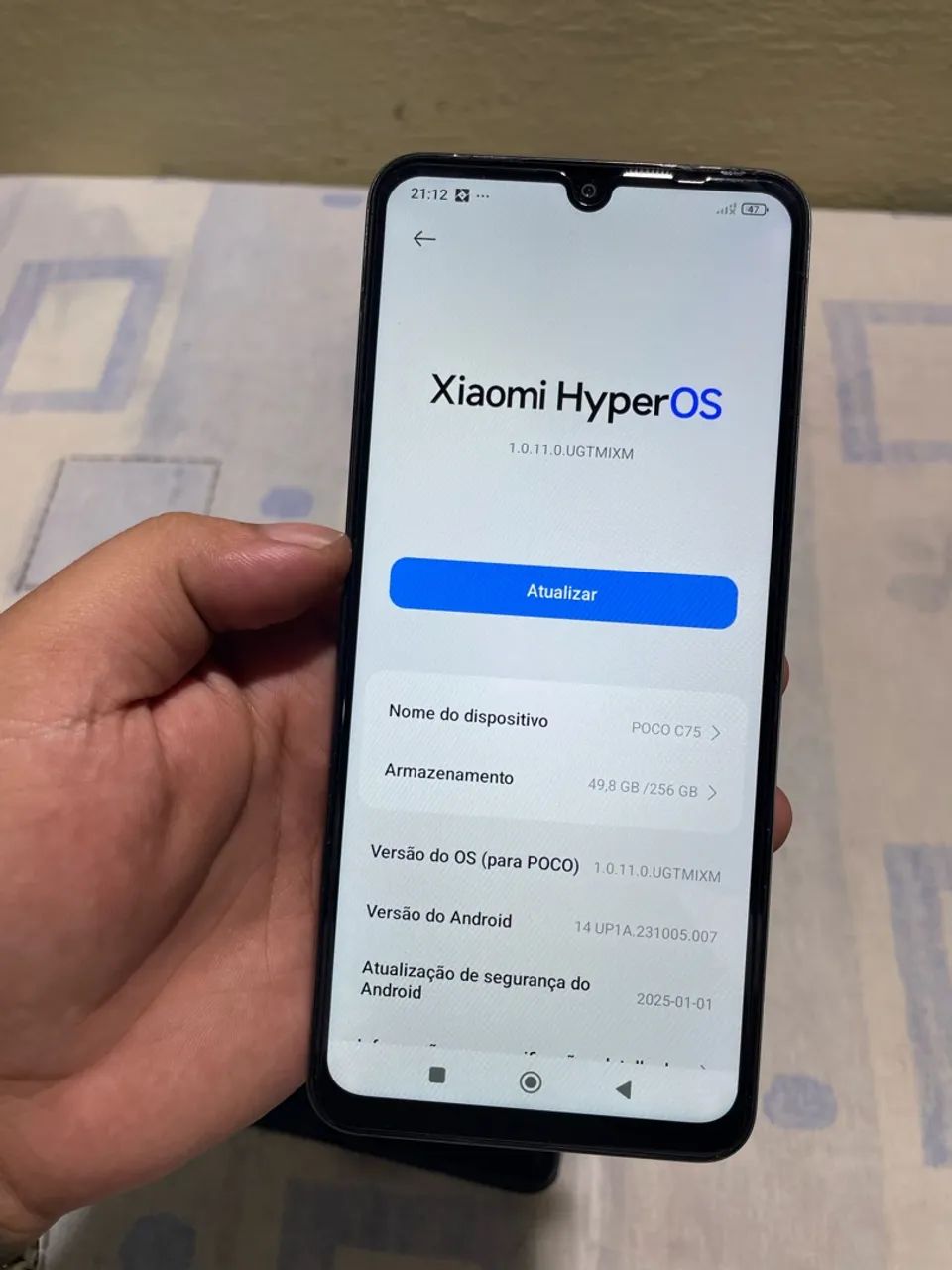 POCO C75 256GB - Xiaomi, bom celular para o dia a dia - Foto 4