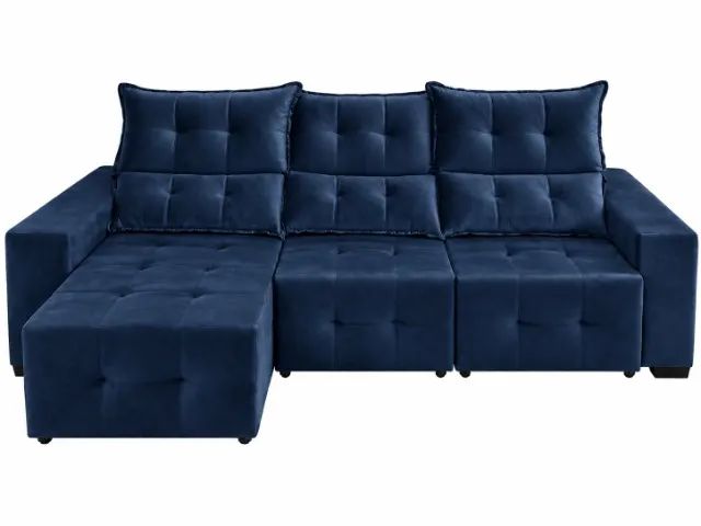 SOFA RETRATIL RECLINAVEL 2.65M DIRETO DA FABRICA - Foto 2