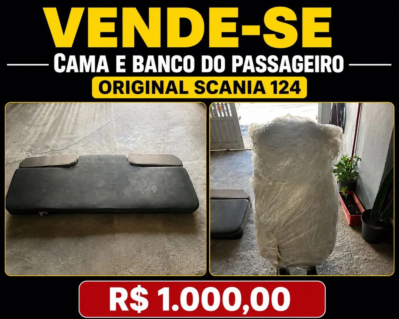 Cama e banco 