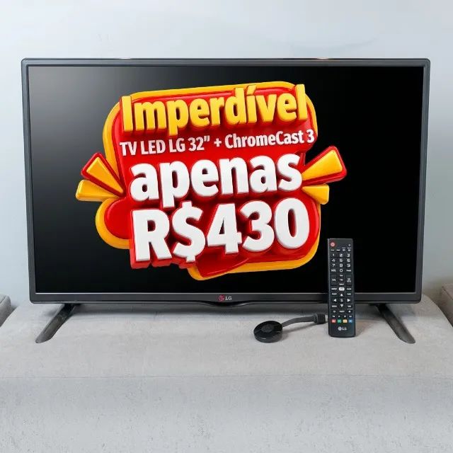 TV LG 32" + ChromeCast 3