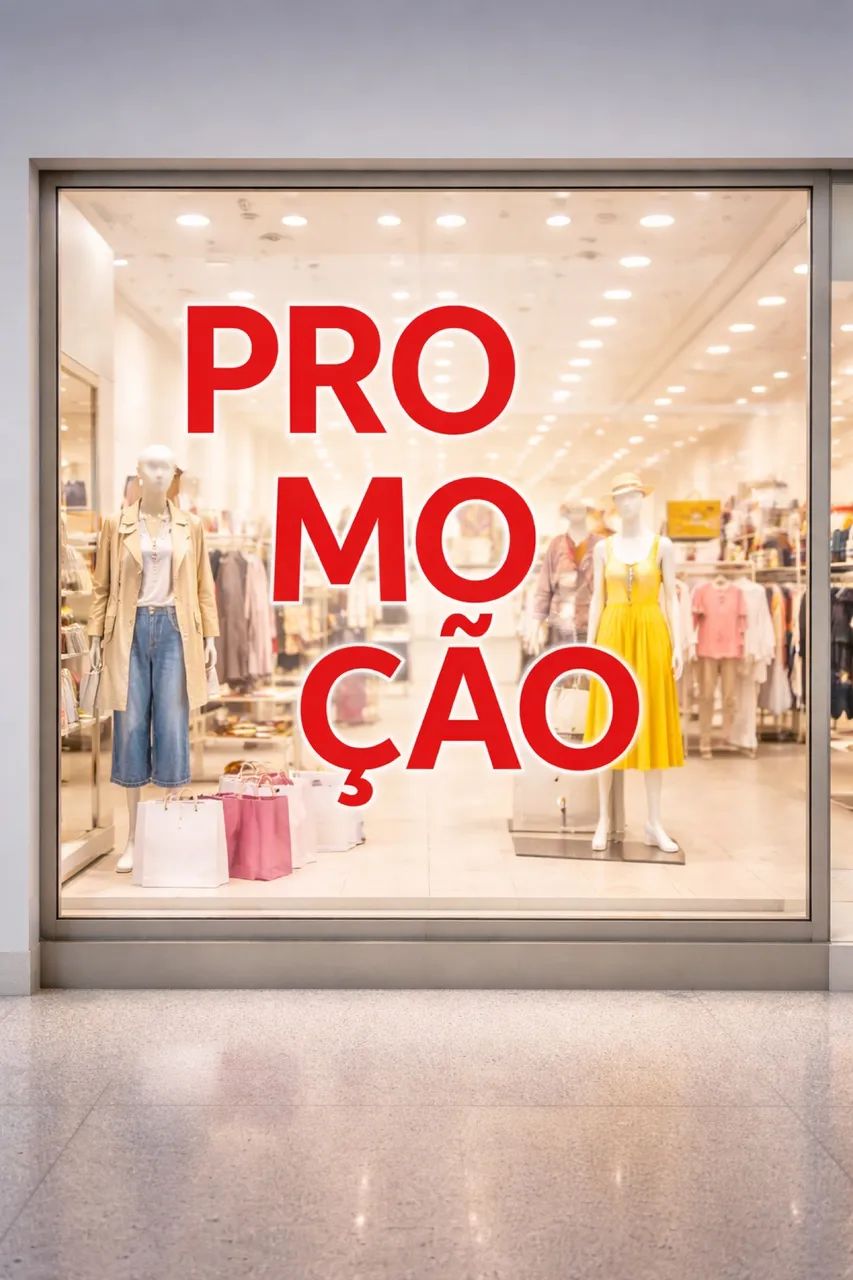 Adesivo promoção para loja