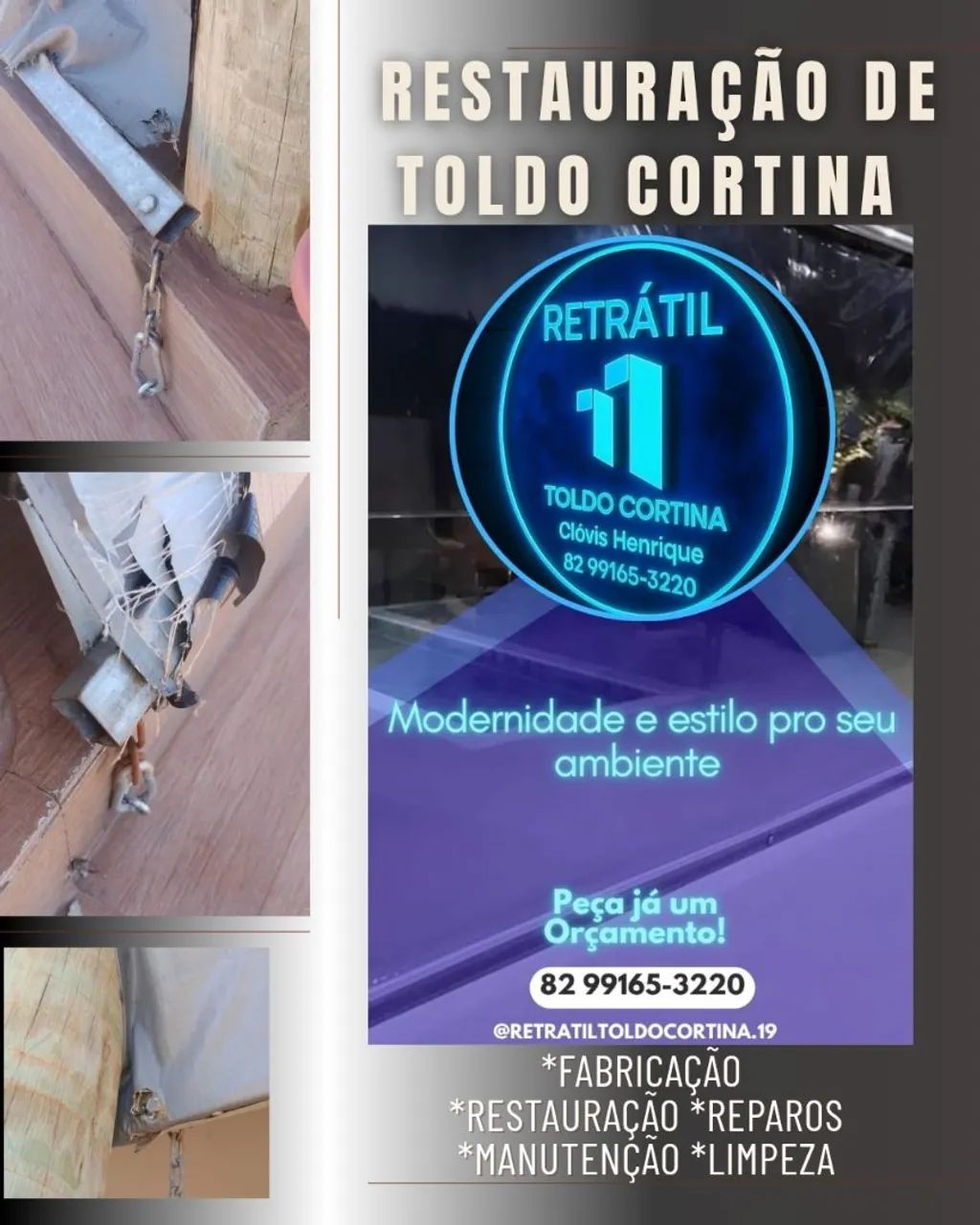 Concerto de Toldo Cortina 