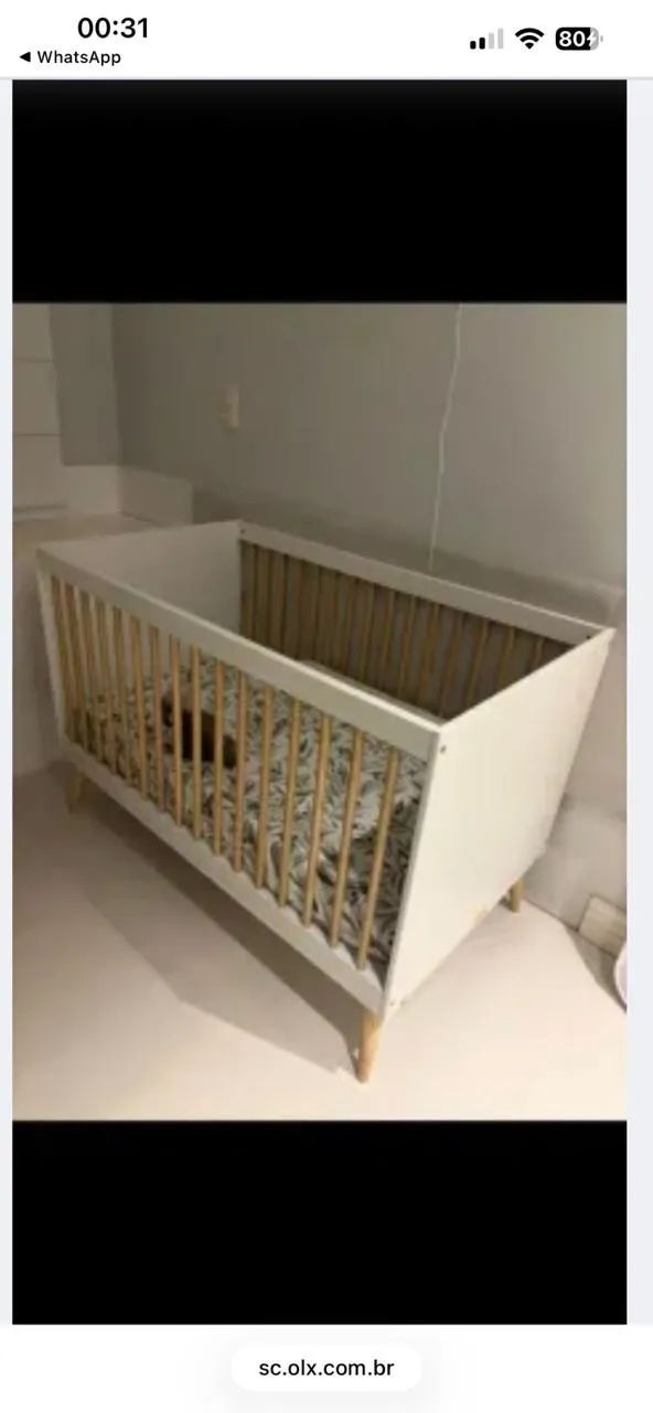 Berço Quater 3x1 vira Mini cama