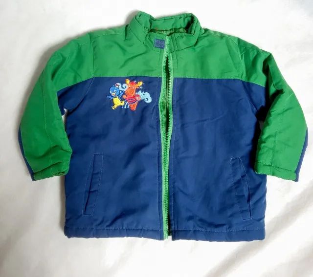 Casaco Infantil Acolchoado Backyardigans Azul e Verde | Em perfeito estado! - Foto 2