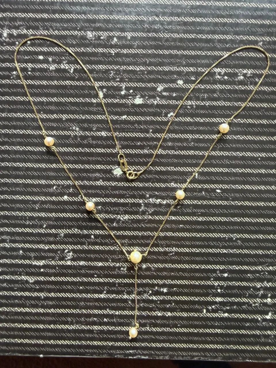 Gargantilha ouro com pérolas  - Foto 2