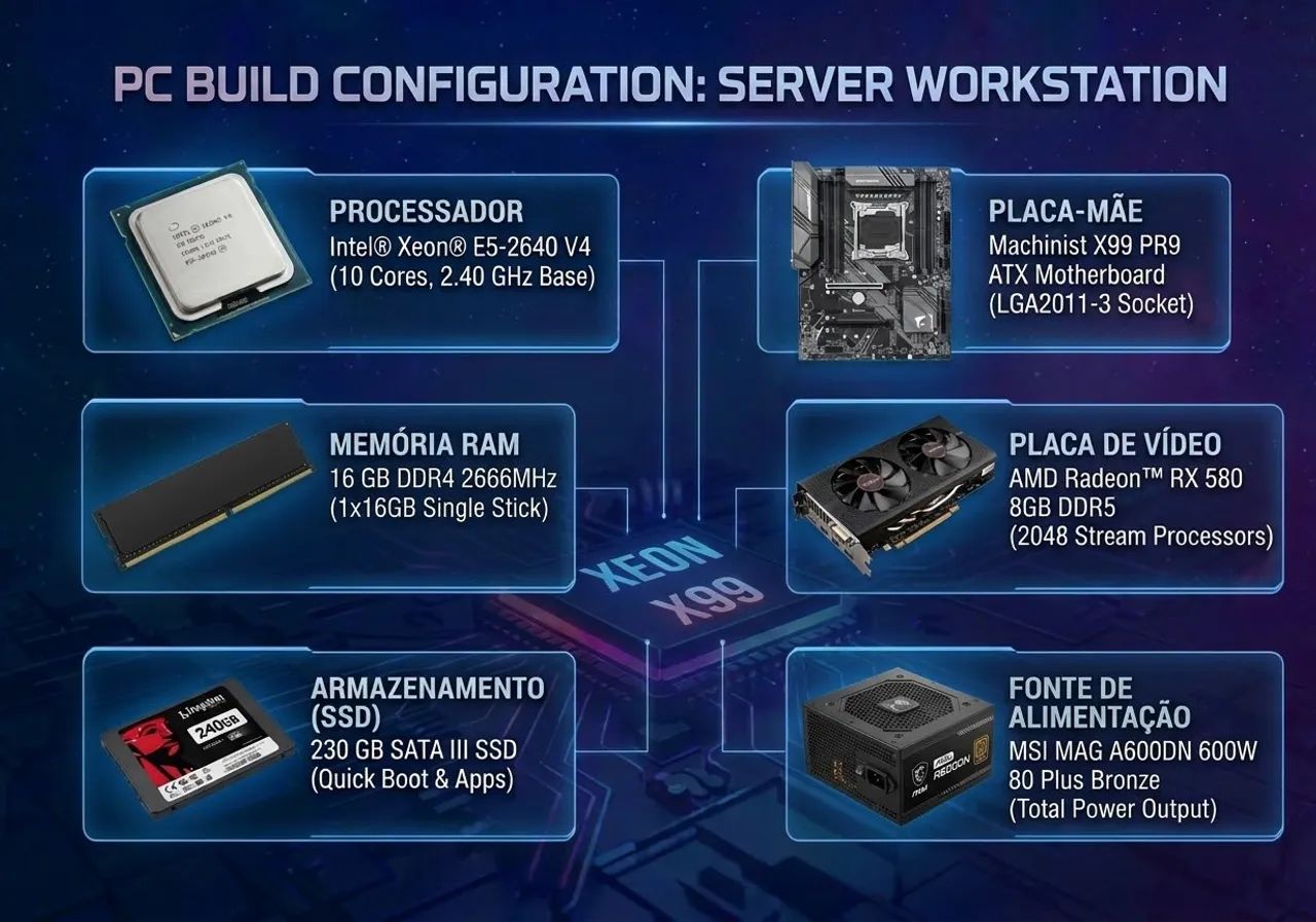 Pc Gamer Intel Xeon + Rx 580 8Gb - Foto 4