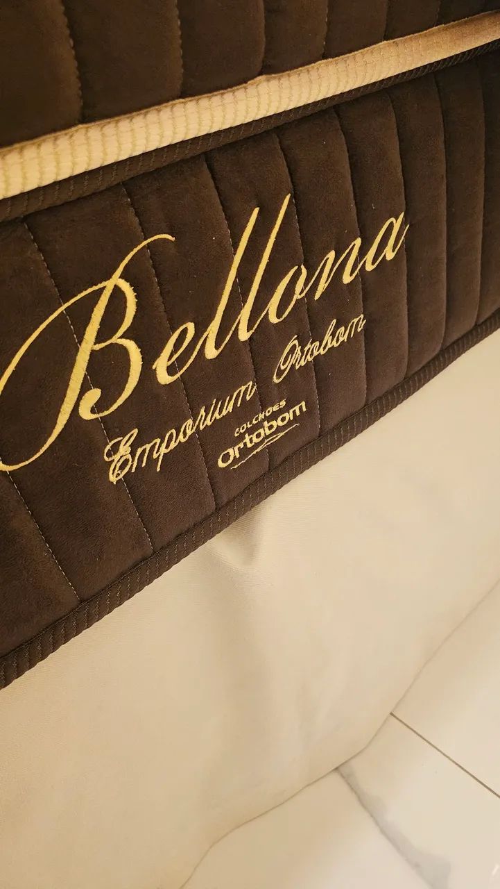 Cama King com Colchão Bellona Ortobom - Foto 3