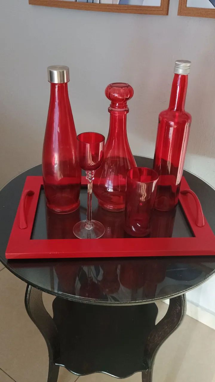 Bandeja decorativa com licoreiras!!!! - Foto 3