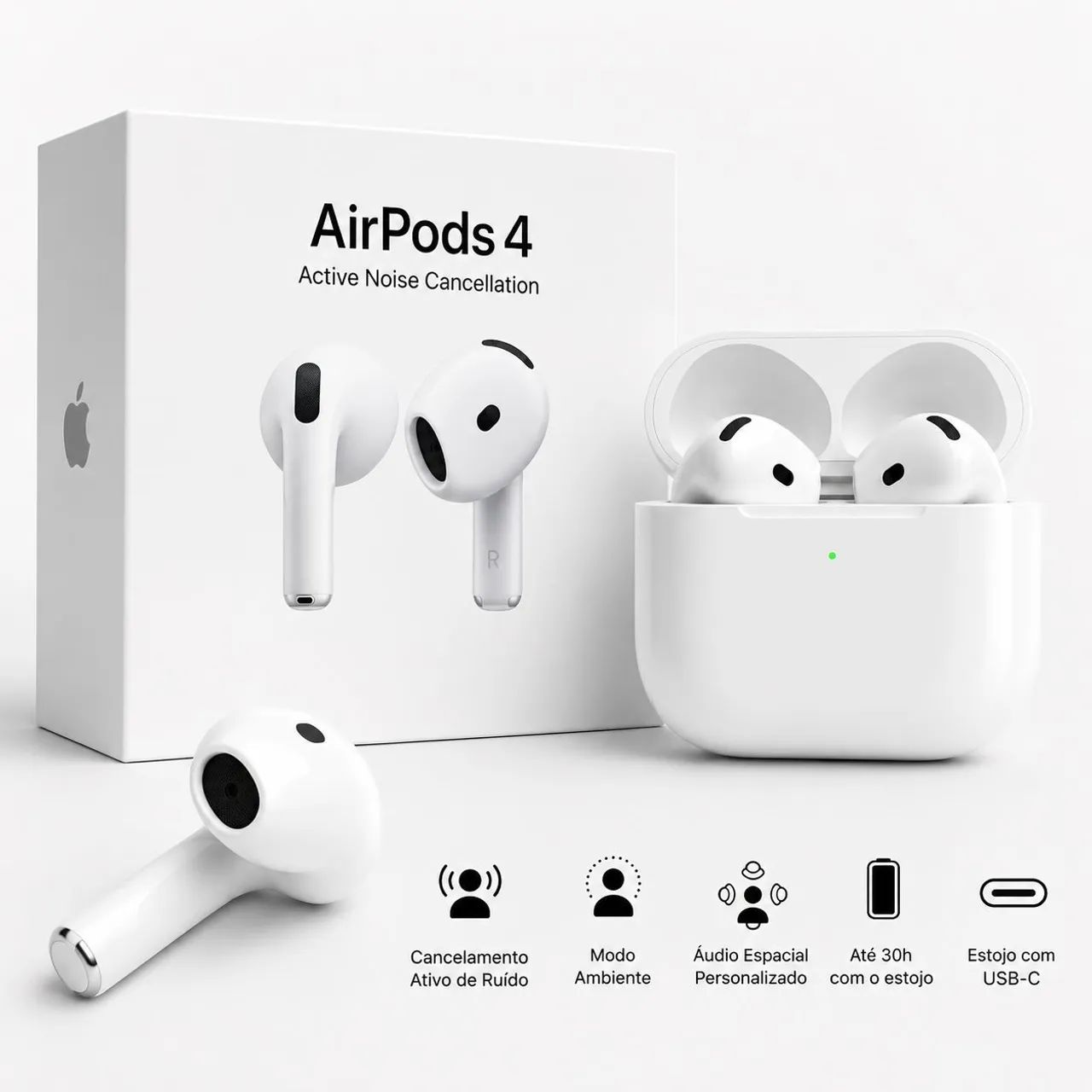 Apple AirPods 4 ANC Cancelamento Ativo | Original | Lacrado
