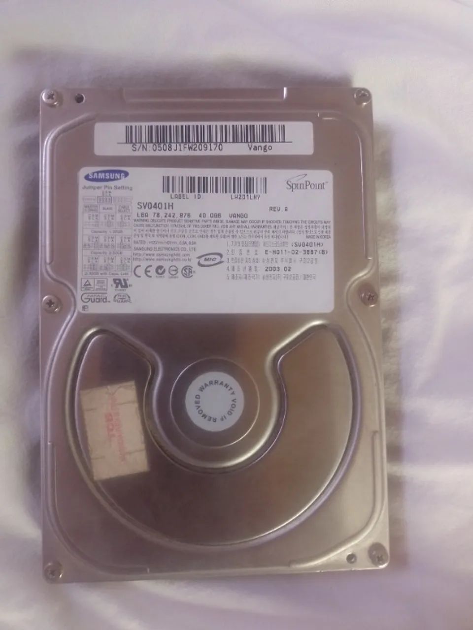 HD SAMSUNG 3,5" IDE para desktop