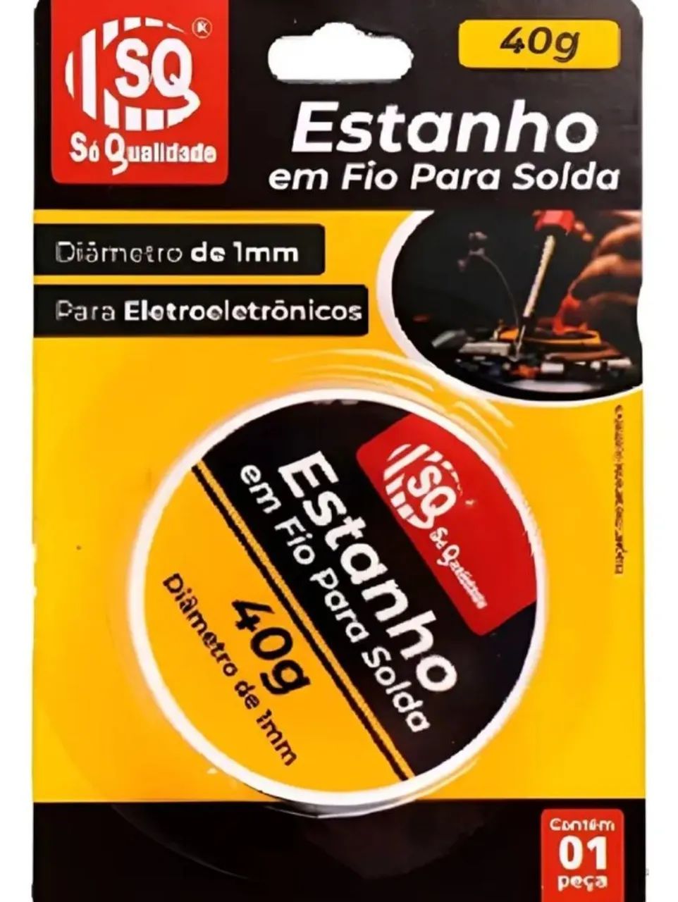 Estanho De Solda 1mm 40 Gramas.<br>