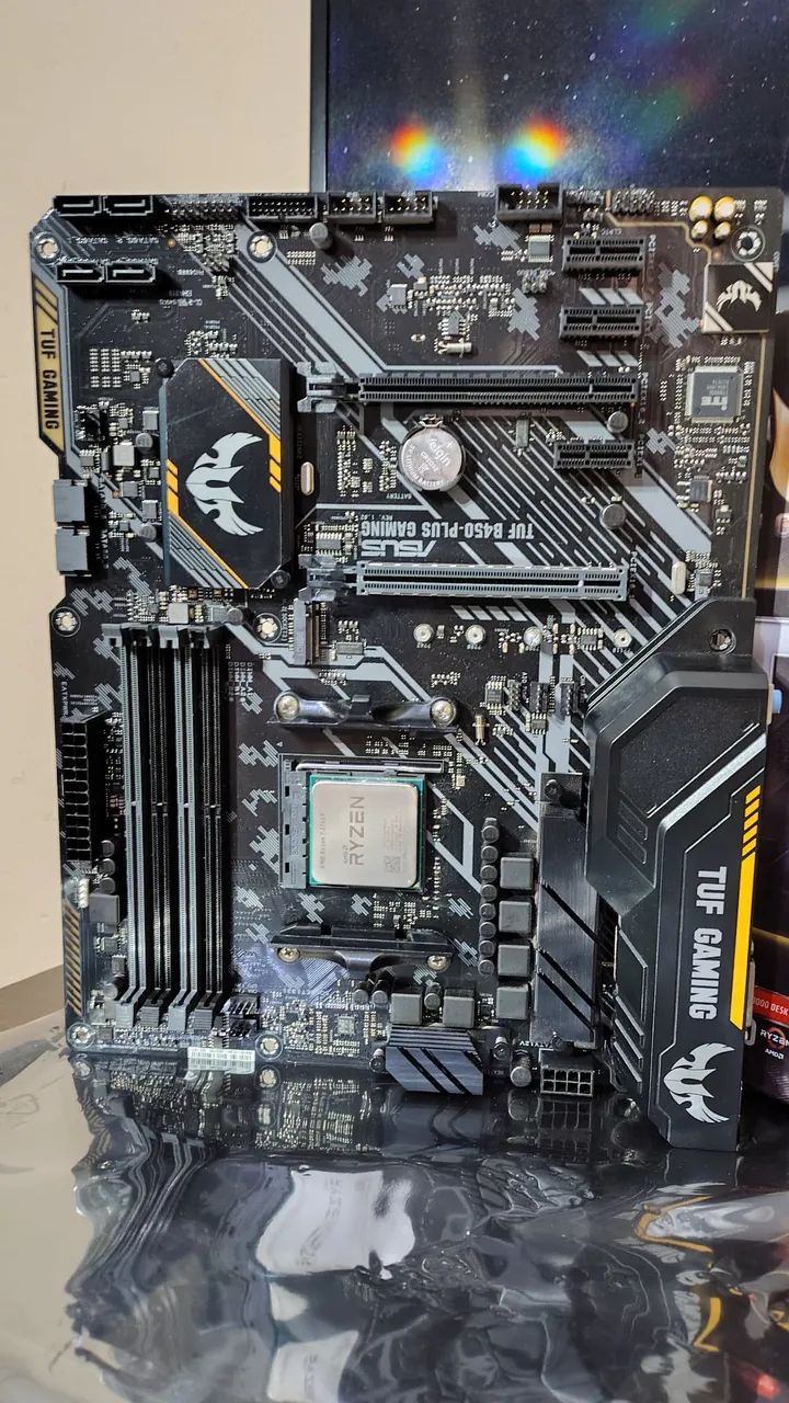Placa mãe Asus TUF B450 plus gaming BIOS original de fábrica   - Foto 5